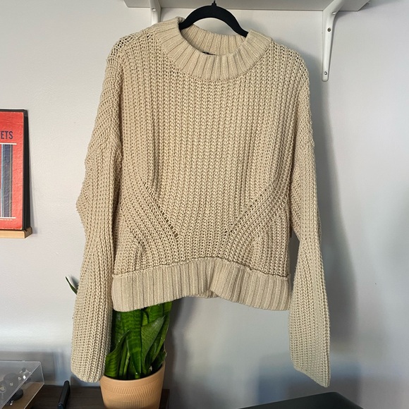 moon & madison Sweaters - moon & madison Cream Knit Sweater